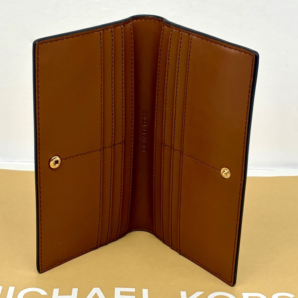 Michael Kors Reed Large Snap Wallet Vanilla - Picture 8 of 9